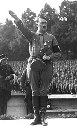 Hitler at the Nuremberg Rally — the Third Reich at its height of power